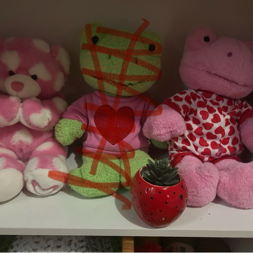 Pink Frog and sweater
